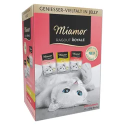 Miamor Ragout Royale in Jelly Pute, Lachs, Kalb Multibox 4x1.2 kg