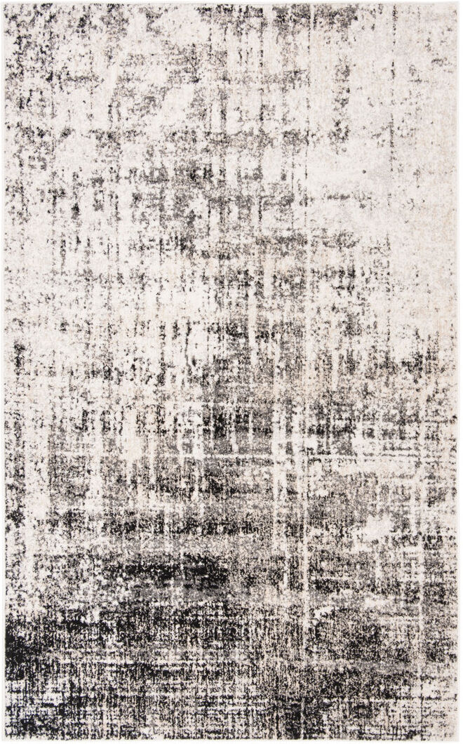 Trent Austin Design Alaric Geometric Looped / Hooked Area Rug Beige;Black Rectangle 122 x 183 cm