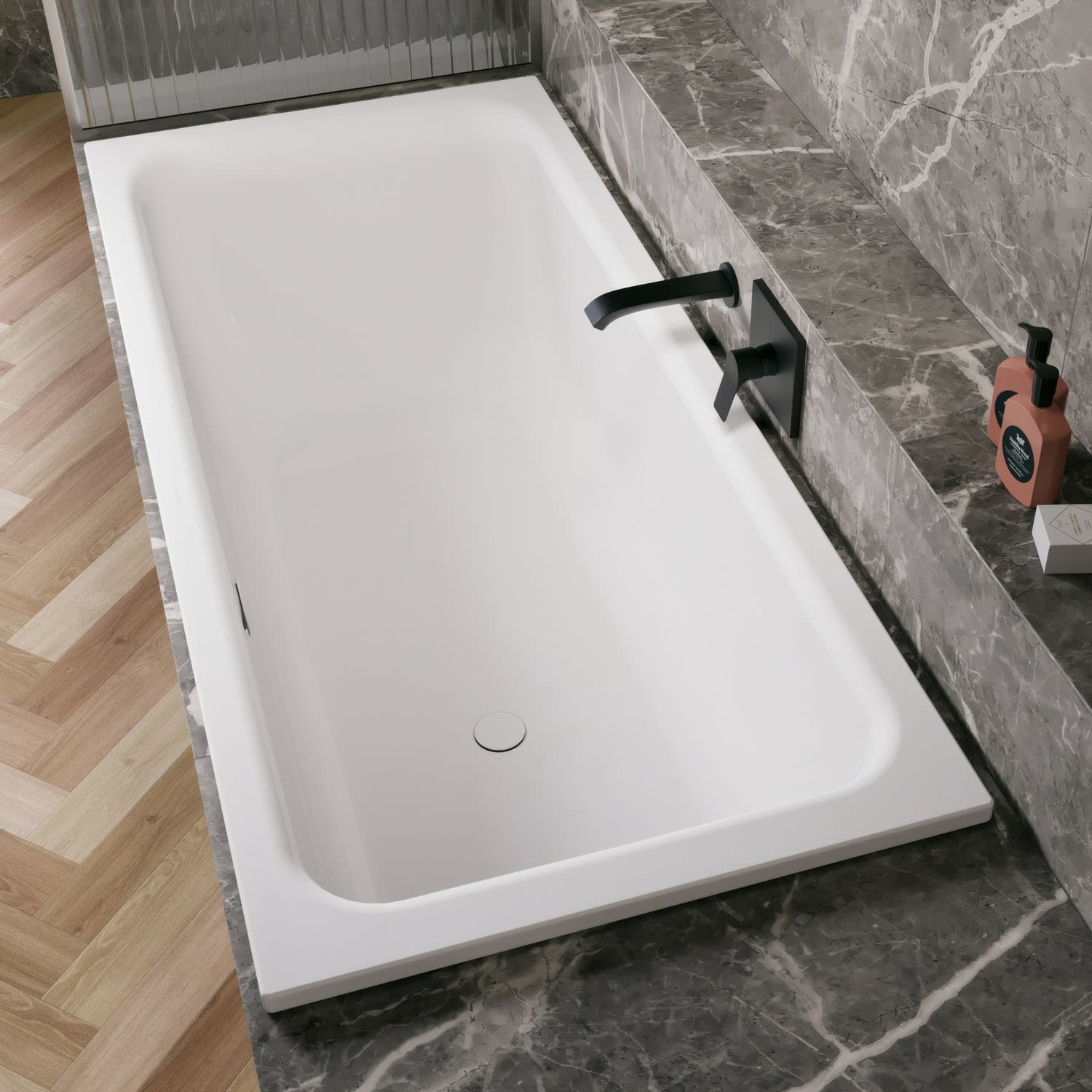 Bette Select Einbauwanne 180 x 80 cm mit Antirutsch Sense