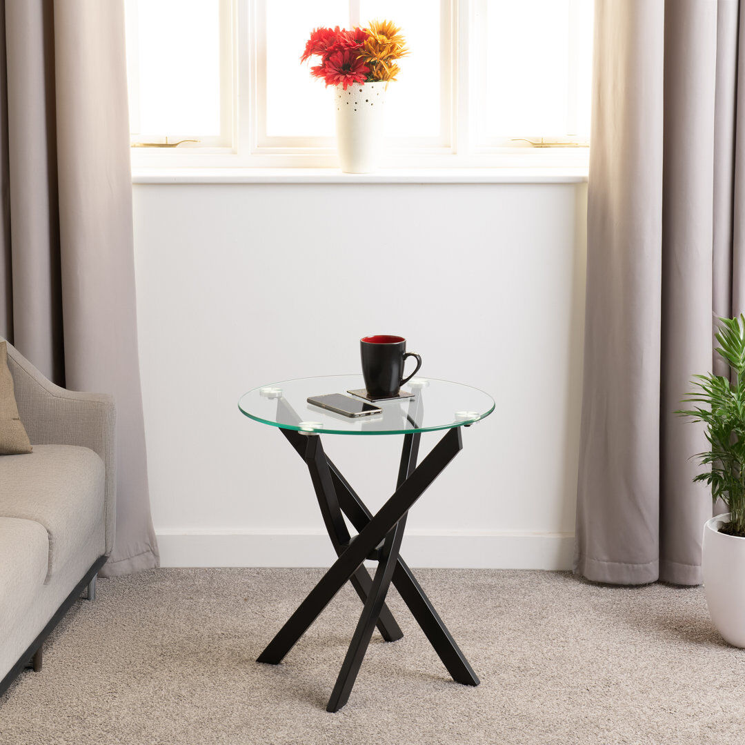 Metro Elsie Side Table Clear 56cm H X 50cm W X 50cm D