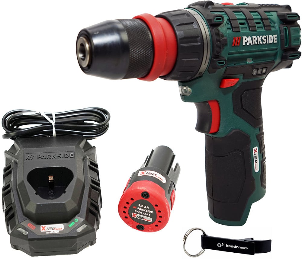 PARKSIDE 12V accu-boormachine en schroefmachine PBSA 12-Li inclusief 2Ah accu en 2,4A oplader