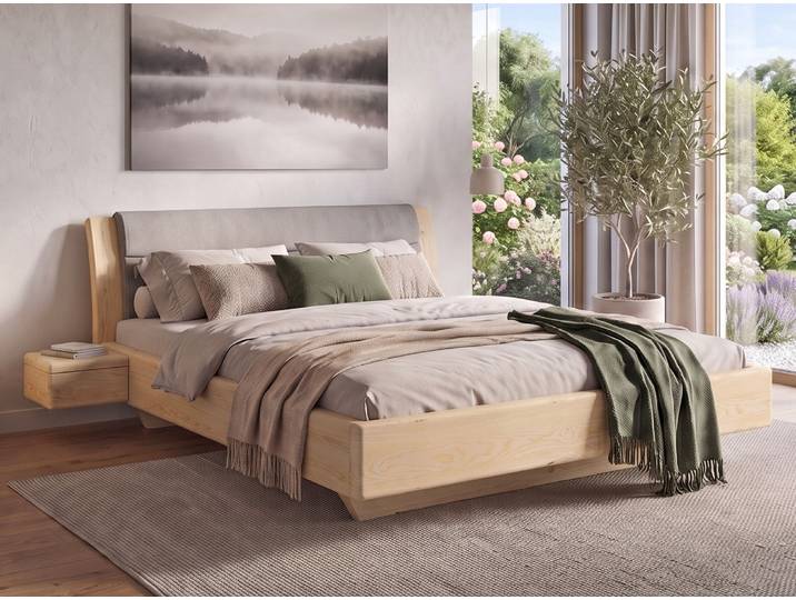 Eschenbett „Naomi“ 160 x 190 cm Massivholz Esche