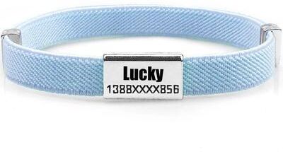 Uplift Essentials Custom Engraved Smart Tag Safety Collar sky Blue