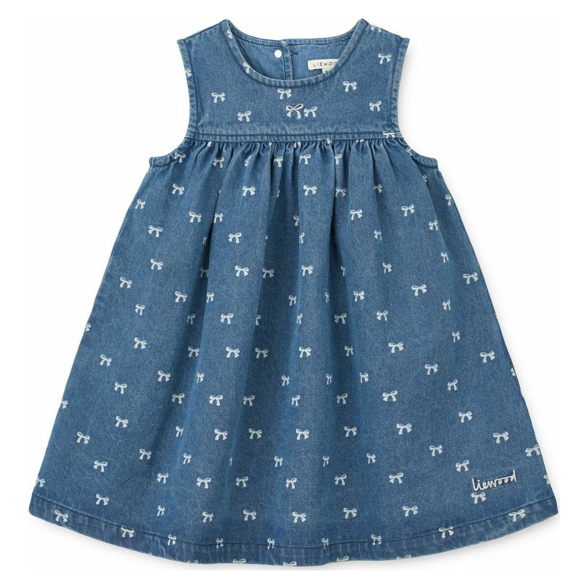 Liewood Caio Denim Dress bow / denim (3037) 122 LW21377-3037-122-CU