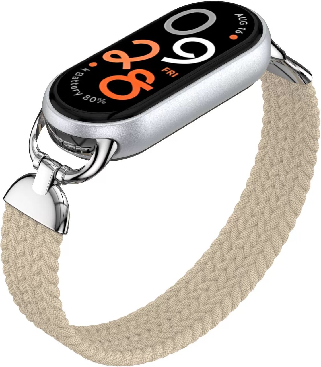INF Geflochtenes Solo Loop Armband für Xiaomi Band 9 (S, 120-150mm)