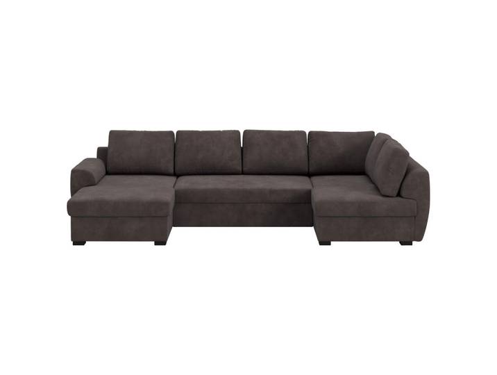 Mid.you Wohnlandschaft, Braun, Kunststoff, seitenverkehrt montierbar, U-Form, 327x154 cm, Bettfunktion erhältlich, Wohnzimmer, Sofas & Couches, Wohnlandschaften, Wohnlandschaft U-Form
