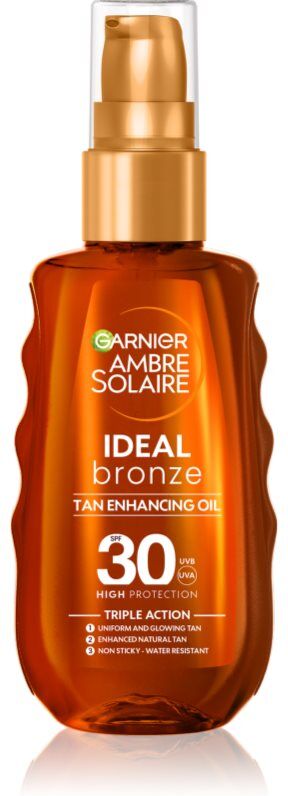 Garnier Ambre Solaire Ideal Bronze huile de soin et de bronzage SPF 30 150 ml