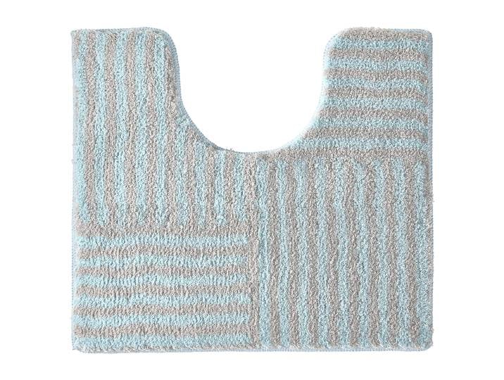 Tapis contour WC Chelsea 55 x 2 x 50cm Turquoise/Gris