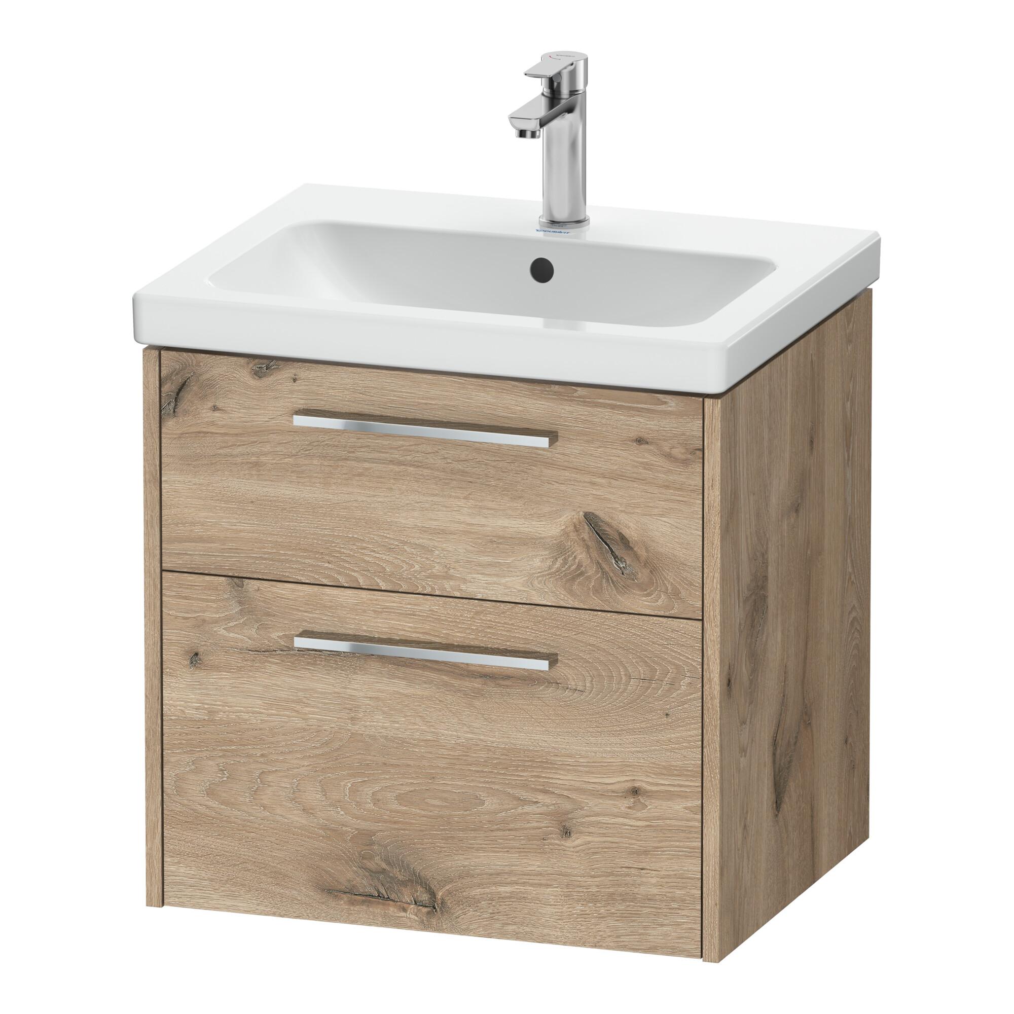 Duravit Waschtischunterschrank D-Code 58,4x55,5x46cm, 2 L, S, E Marmor, G chr (DC4670010550000)