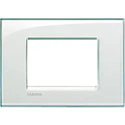 Legrand LNA4803KA Abdeckrahmen LIVINGLIGHT für Kompaktinstallation, 3-modulig, Farbe: Aquamarin