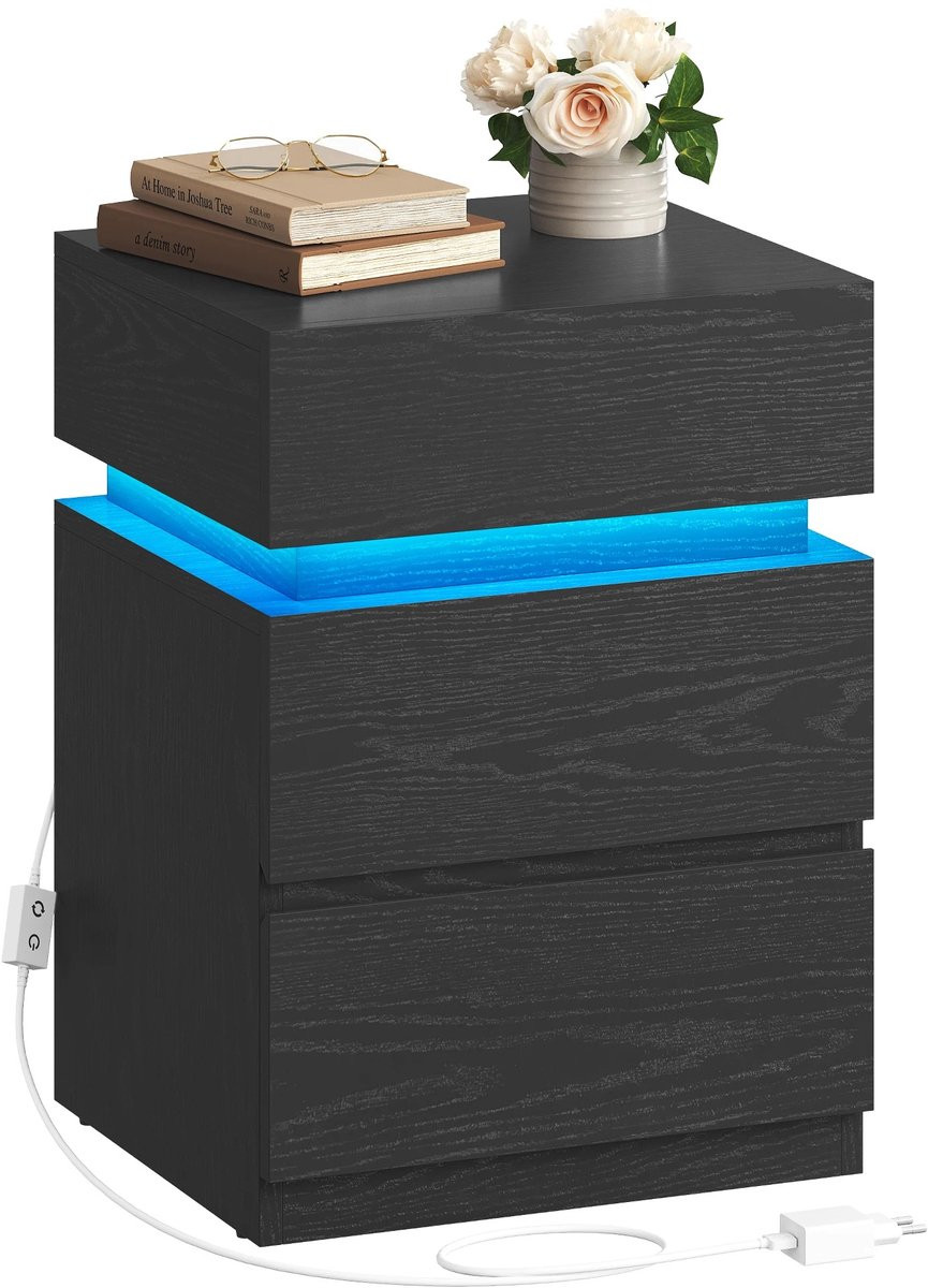 UrbanSelect Nachtkastje met instelbare LED-verlichting en afstandsbediening