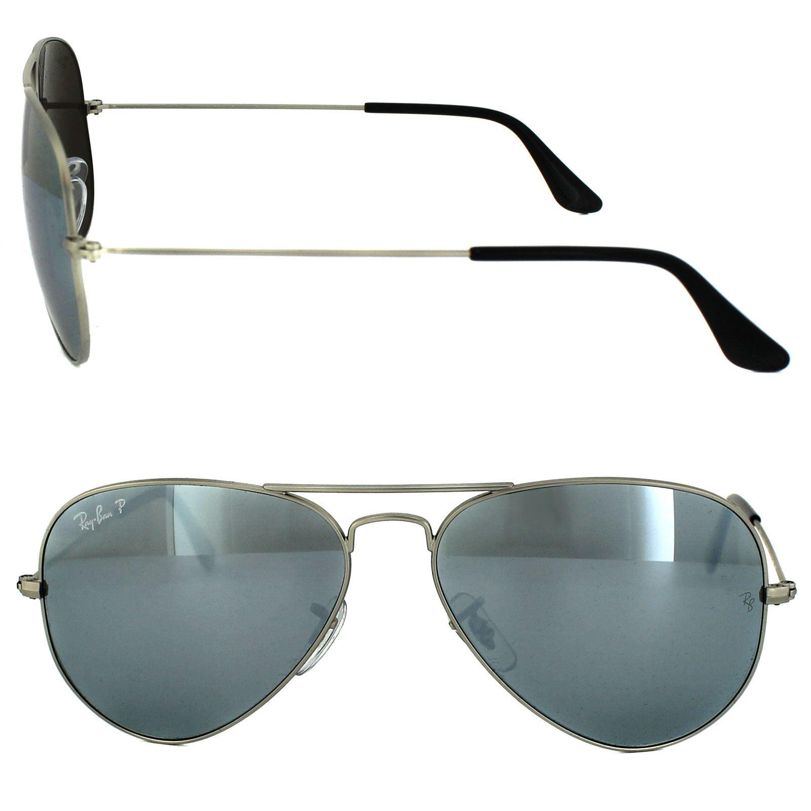Ray-ban zonnebril Aviator 3025 019/W3 Silver Silver Mirror Polarisated