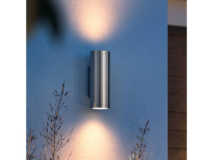 Philips Hue WACA Appear Außenwandleuchte edelstahl Appear, dimmbar, alu / grau / zink, Edelstahl, Modern, Smart Home Wandleuchte außen