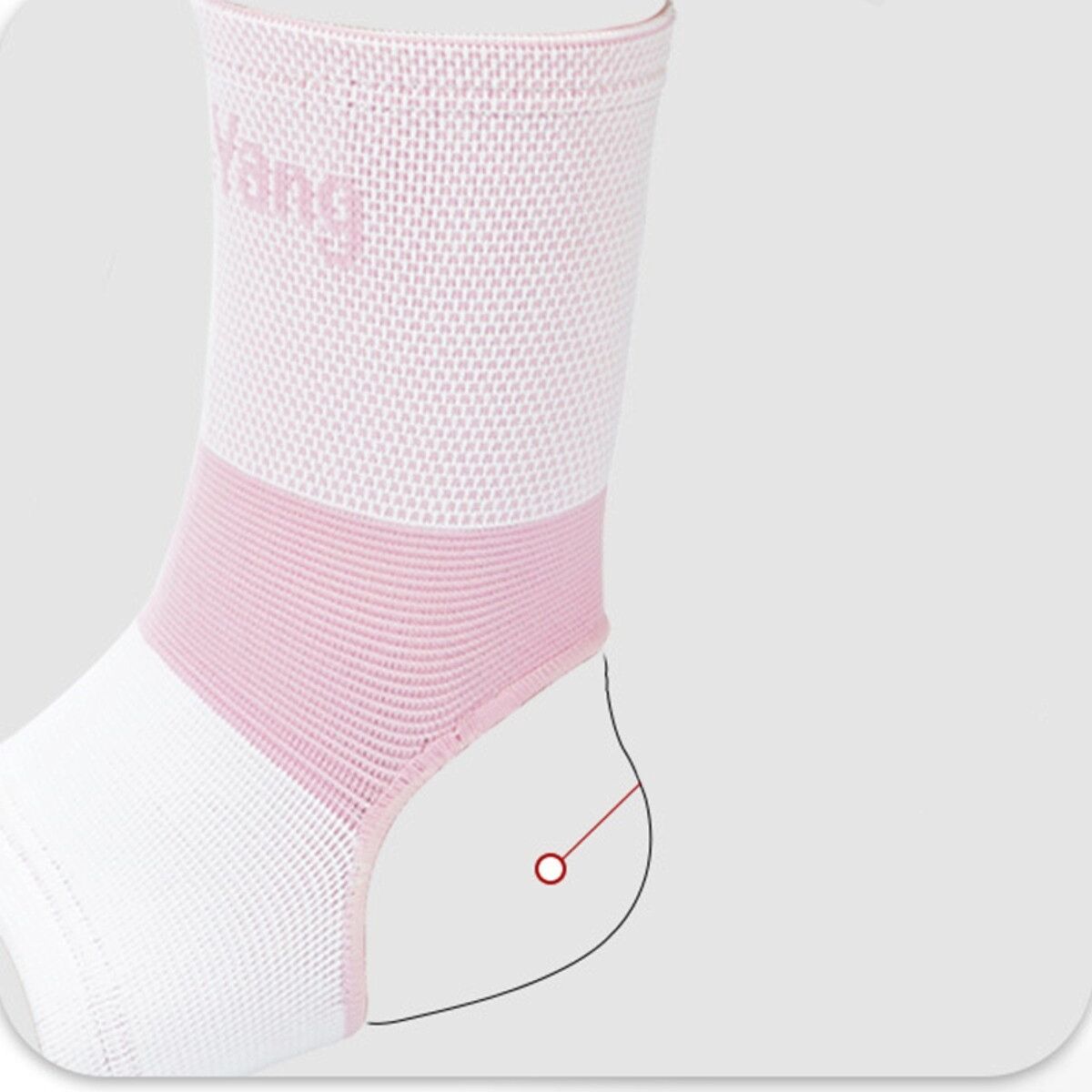 INF 2er-Pack Knöchelstulpen für Sport – Atmungsaktive Kompressionsstütze für Laufen & Fitness S Rosa