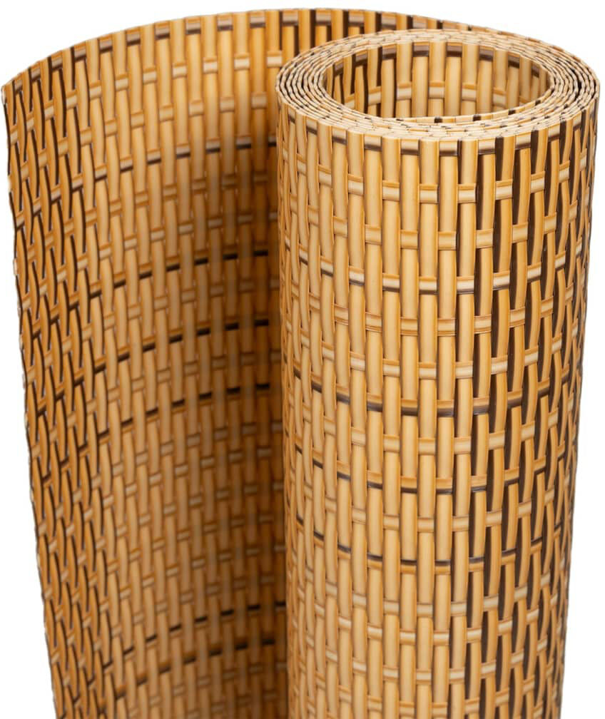 Dakota Fields Catrenia Polyethylene Balcony Privacy Screen Light brown 600cm W x 80cm D