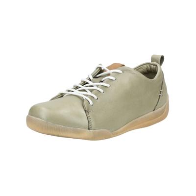Sneaker ANDREA CONTI "Andrea Conti Sneaker Leder", Damen, Gr. 40, Leder, grün (hellgrün), Schuhe Sneaker