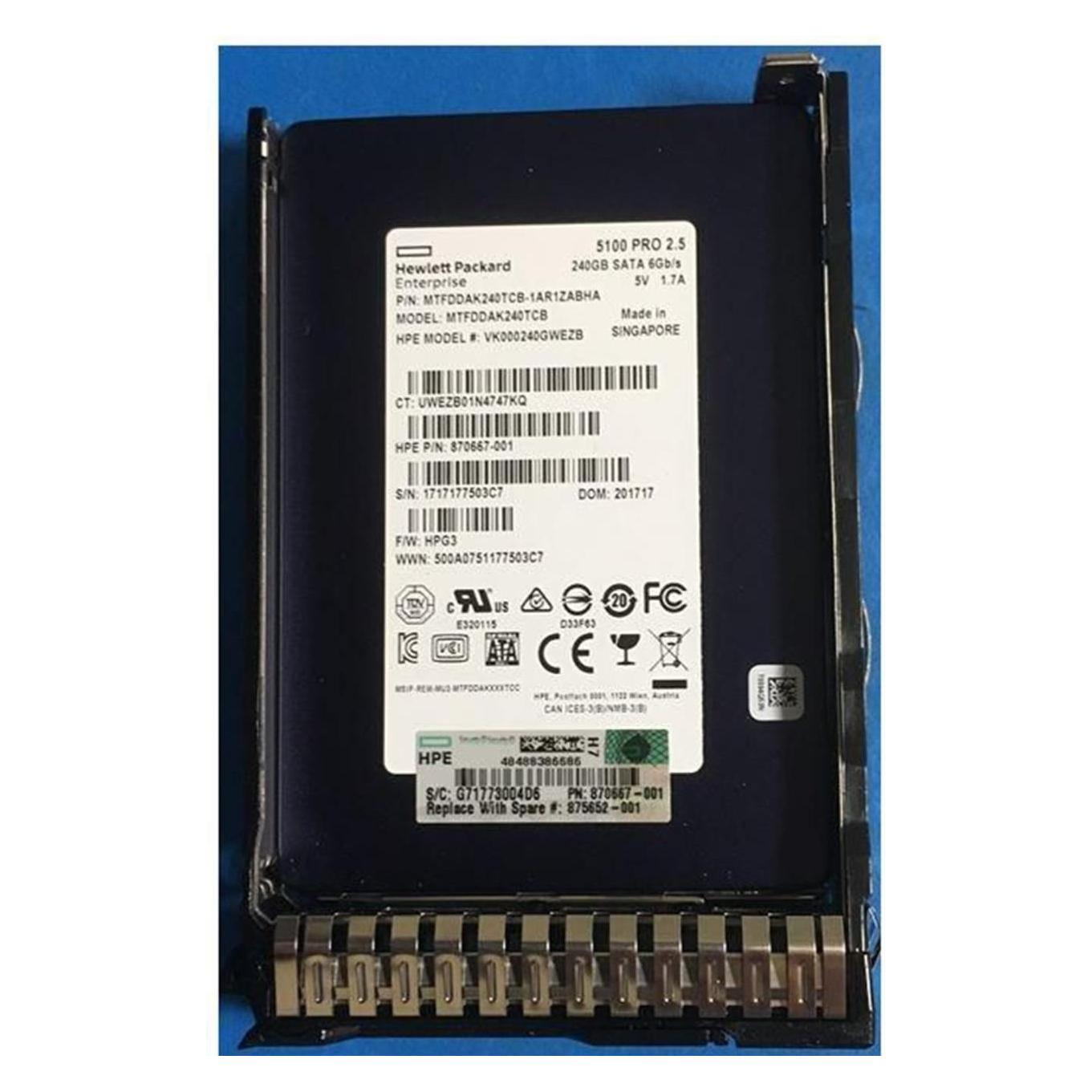 HPE Read Intensive SSD (240 GB, 2.5") (875652-001)