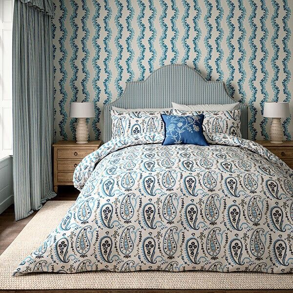 Sanderson Options Jamilia Cover Set Single Blue