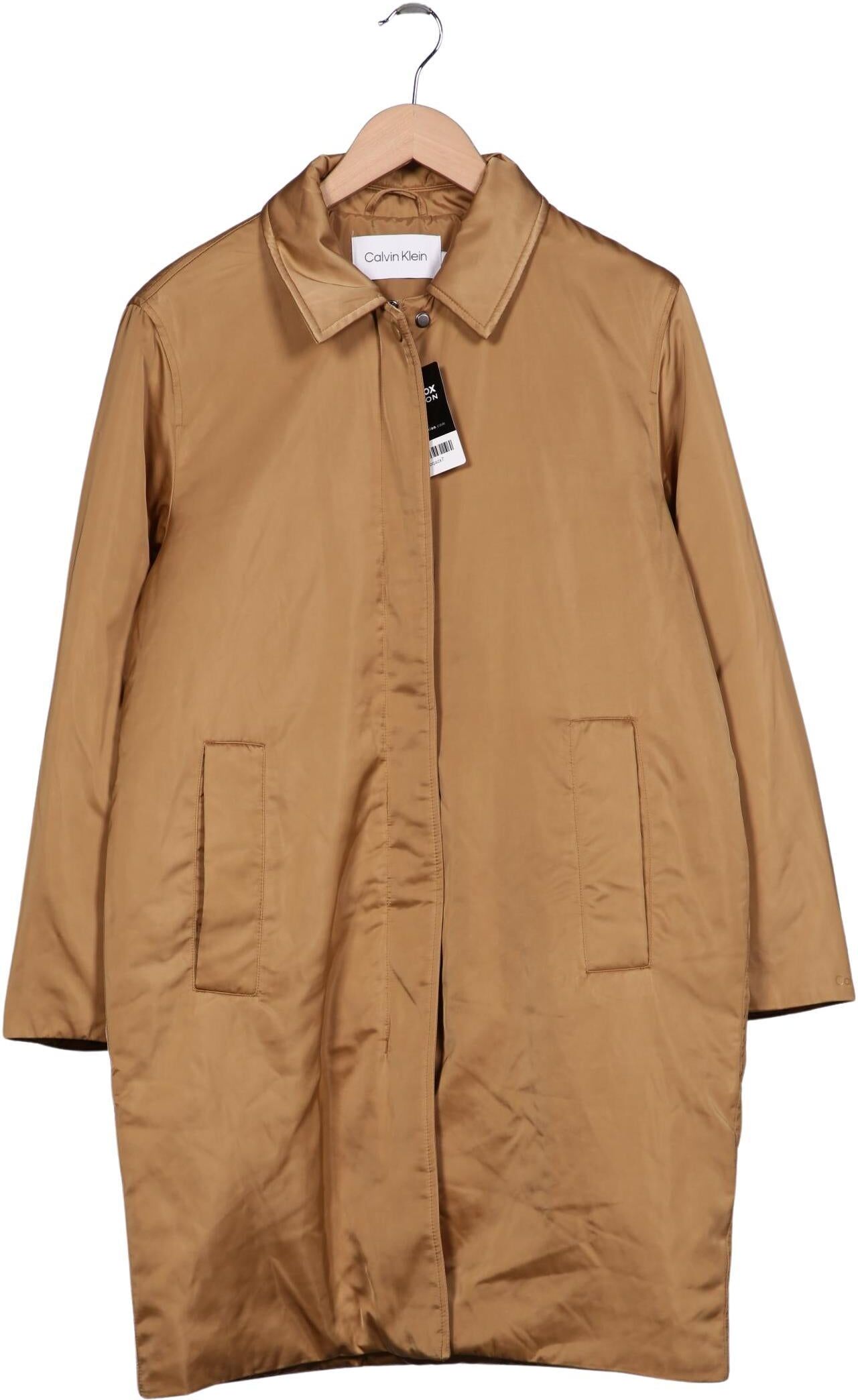 Calvin Klein Damen Mantel, Beige, Gr. M, Synthetik - Second Hand