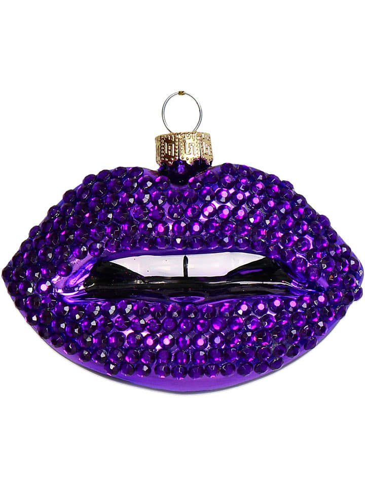 Kersten Baumschmuck "Lips" in Lila - (B)9 cm - onesize