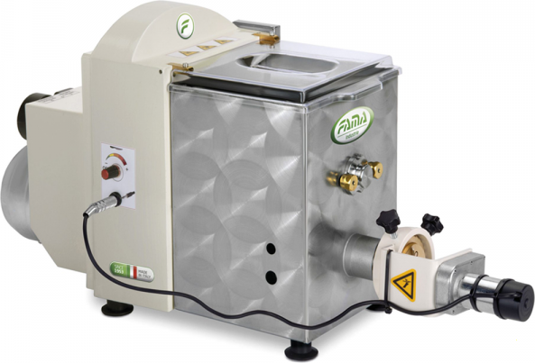 Fama Industrie Fama Media con tagliapasta - Macchina per la pasta professionale 2 in 1 - Impasta ed estrude
