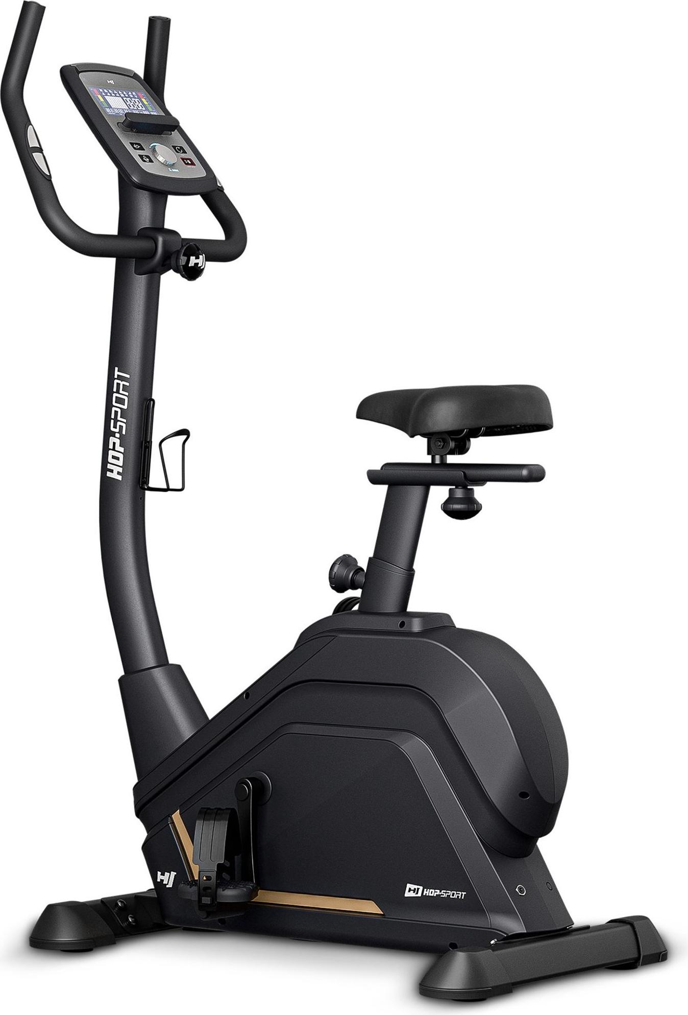 HOP SPORT Heimtrainer für Zuhause mit 32 Widerstandsstufen HS-120H, Magnetisches Ergometer Fahrrad mit Apps & Bluetooth, Hometrainer bis 120 kg