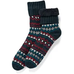Tchibo - Hausschuhsocken - Unisex - Gr. 41-43 - weiß/print