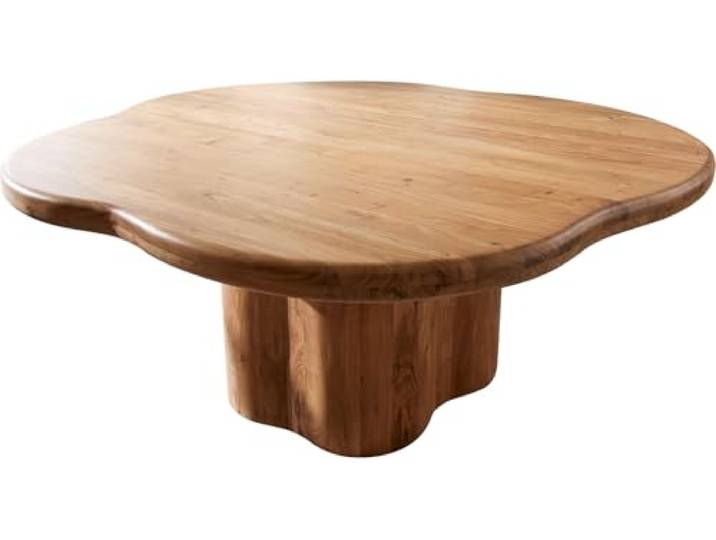 DELIFE Esszimmertisch Orbion Akazie Natur 180x175 Holzgestell
