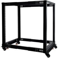 ES 19" Open Frame Serverrack , Rack, Server-Gehäuse schwarz, 15 Höheneinheiten