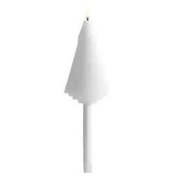 LED mini taper tree candle Nordic white 1,3x25cm