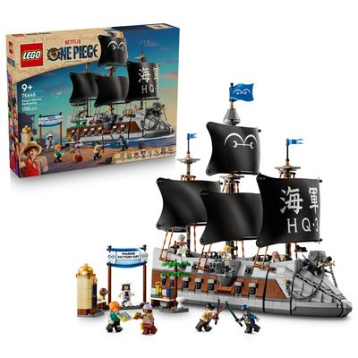Konstruktionsspielsteine LEGO "Garps Marineschlachtschiff (75646), LEGO ONE PIECE", schwarz (bunt), Spielbausteine, Kinder, Kunststoff, Made in Europe