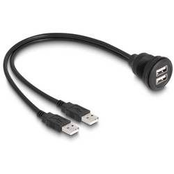 Delock USB 2.0 Adapter [2x USB 2.0 Stecker A - 2x USB 2.0 Buchse A] 88104 1 m mit USB