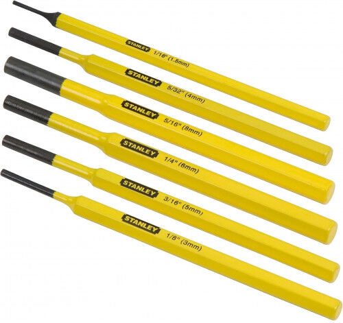 Stanley 4-18-226 Chasse-goupilles, jeu de 6 pieces