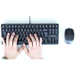 Cherry G80-3000N RGB TKL (DE, Kabelgebunden), Tastatur, Schwarz