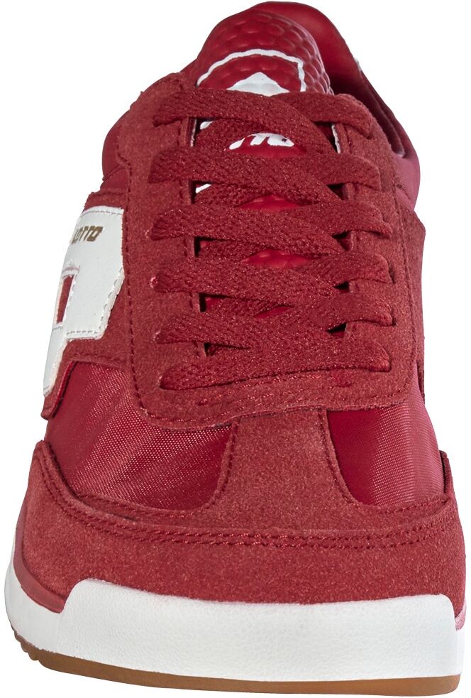 Sneaker LOTTO, Herren, Gr. 42, rot (rot, weiß), Synthetik, mehrfarbig, Schuhe Sneaker, - in angesagtem Retrodesign