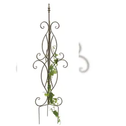 DanDiBo Rankhilfe Metall Rankgitter 125 cm 93998 Kletterhilfe Bodenstecker Blumenhalter Ranksäule