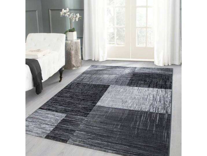 DecoTappi Tapis modernes design Noir 120 x 170 cm moderne designe Plus 8001