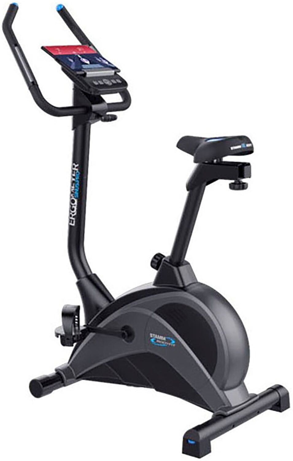 Ergometer STAMM BODYFIT "Sinus.Pro", grau (grau, anthrazit), Heimtrainer, ohne Unterlegmatte, Ergometer, 150 kg max. Benutzergewicht, Fahrrad, 24 Widerstandsstufen, B:55cm H:143cm L:109cm, Topseller