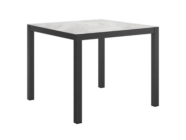OUTLIV. Gartentisch 90x90cm Aluminium/Glaskeramik