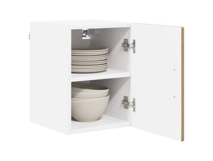 KTHLBRH Wandschrank PORTO 2 Stück Eiche Handwerk Mehrschichtiges Holz, 2 Etagen, Wandmontage, großer Speisekammer, einfache Reinigung