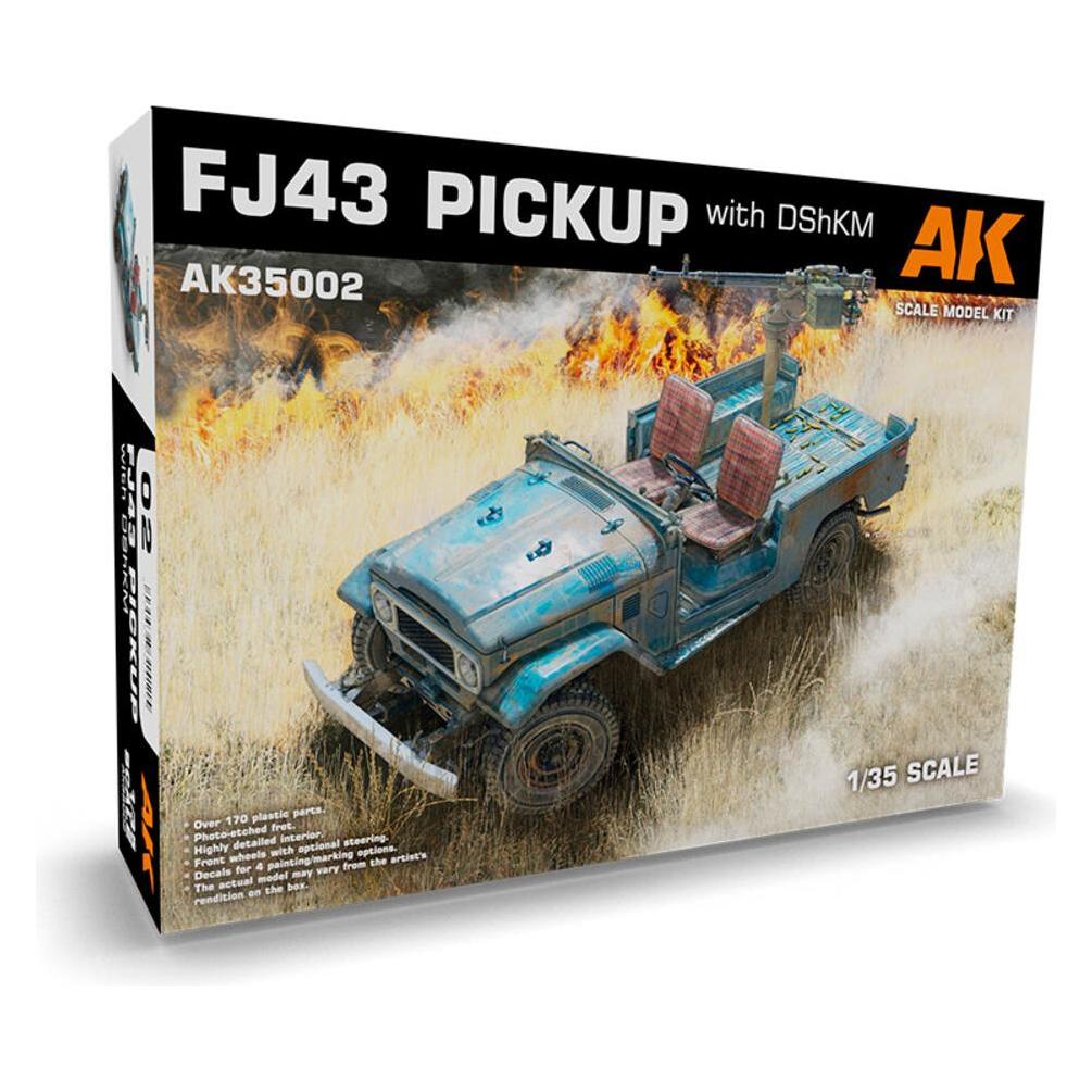 AK Interactive 35002 FJ43 Pickup w/DShKM 1:35 Plastic Model Kit (AK35002)
