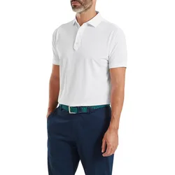 FootJoy Polo Lisle Solid, weiss