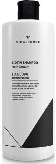 VIDALFORCE Champú Biotina 10000mcg 400ml
