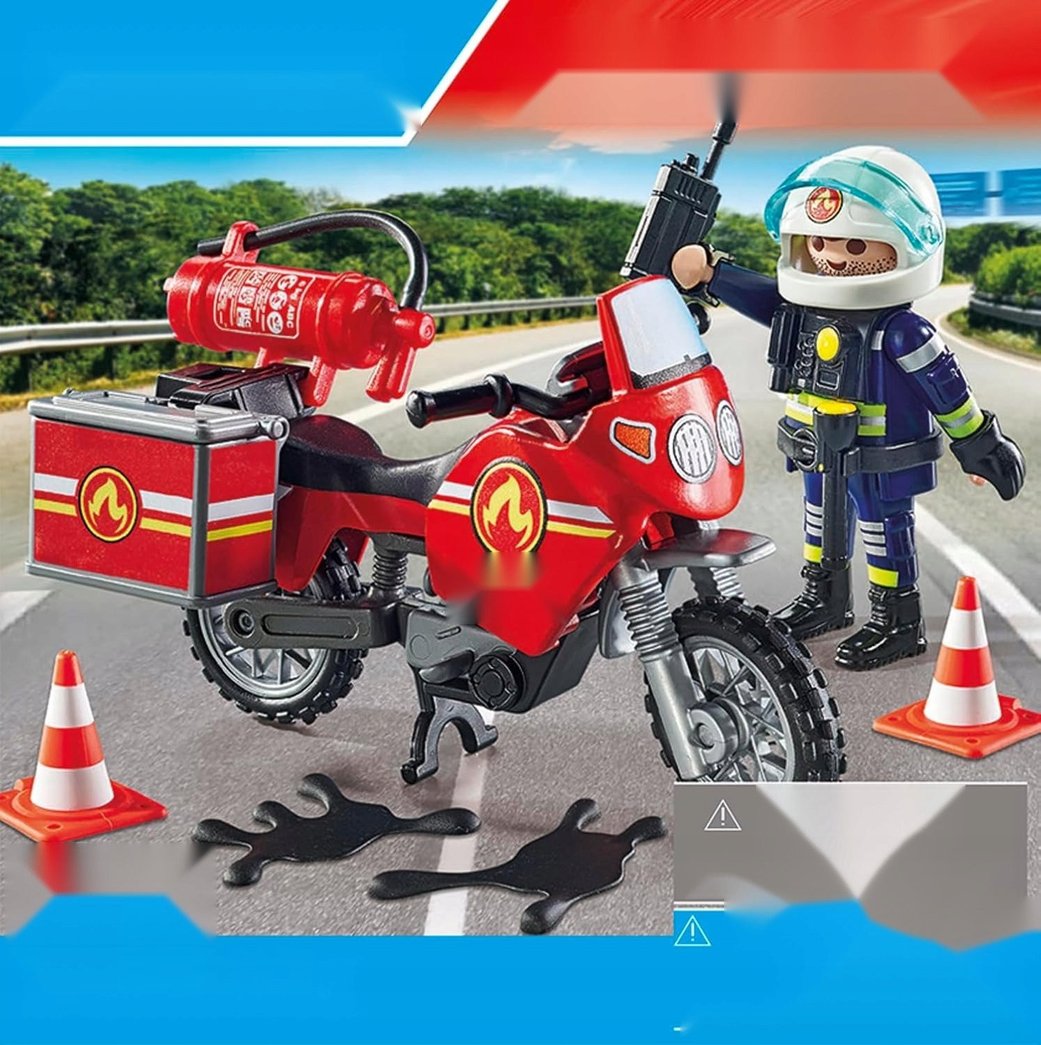 Brandweer Motor Speelgoed Set met Brandweerman en Accessoires