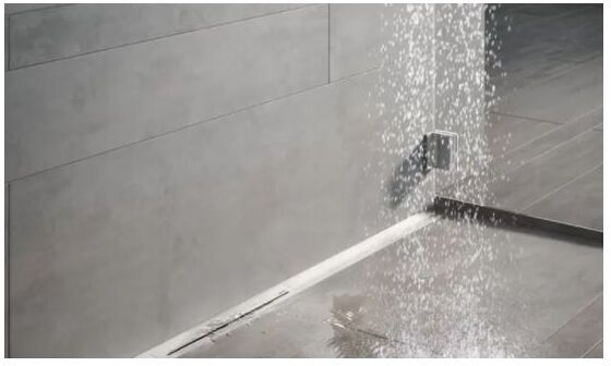 TECE drainprofil Duschrinne Set mit Ablauf 900mm Edelstahl poliert