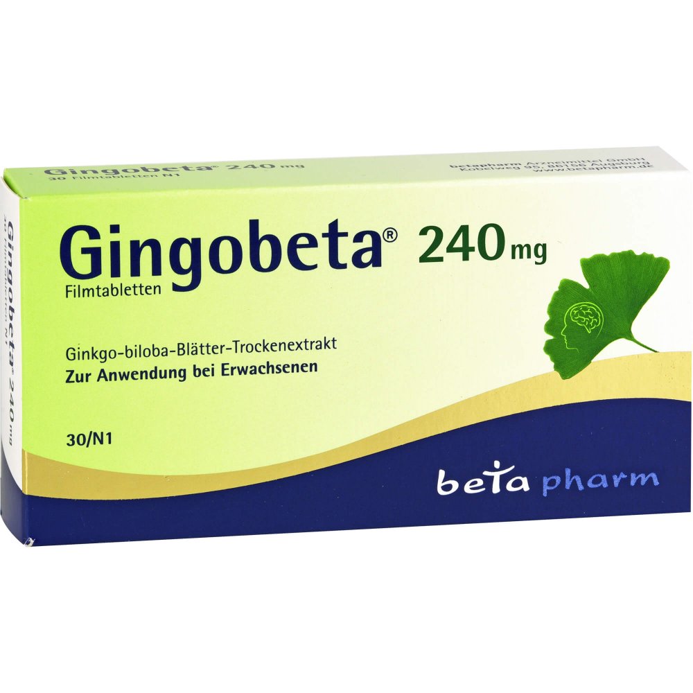 betapharm Arzneimittel GmbH Gingobeta 240 mg Filmtabletten 12461692