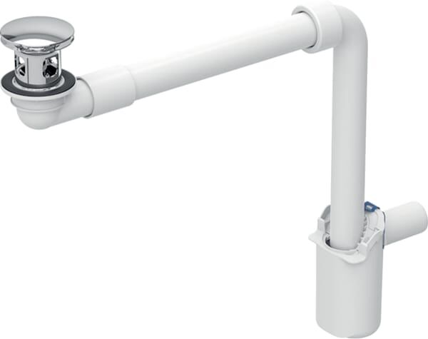 Geberit lavabo match0 152075211 Ø 40 mm, avec clapet extérieur à pression, chromé brillant