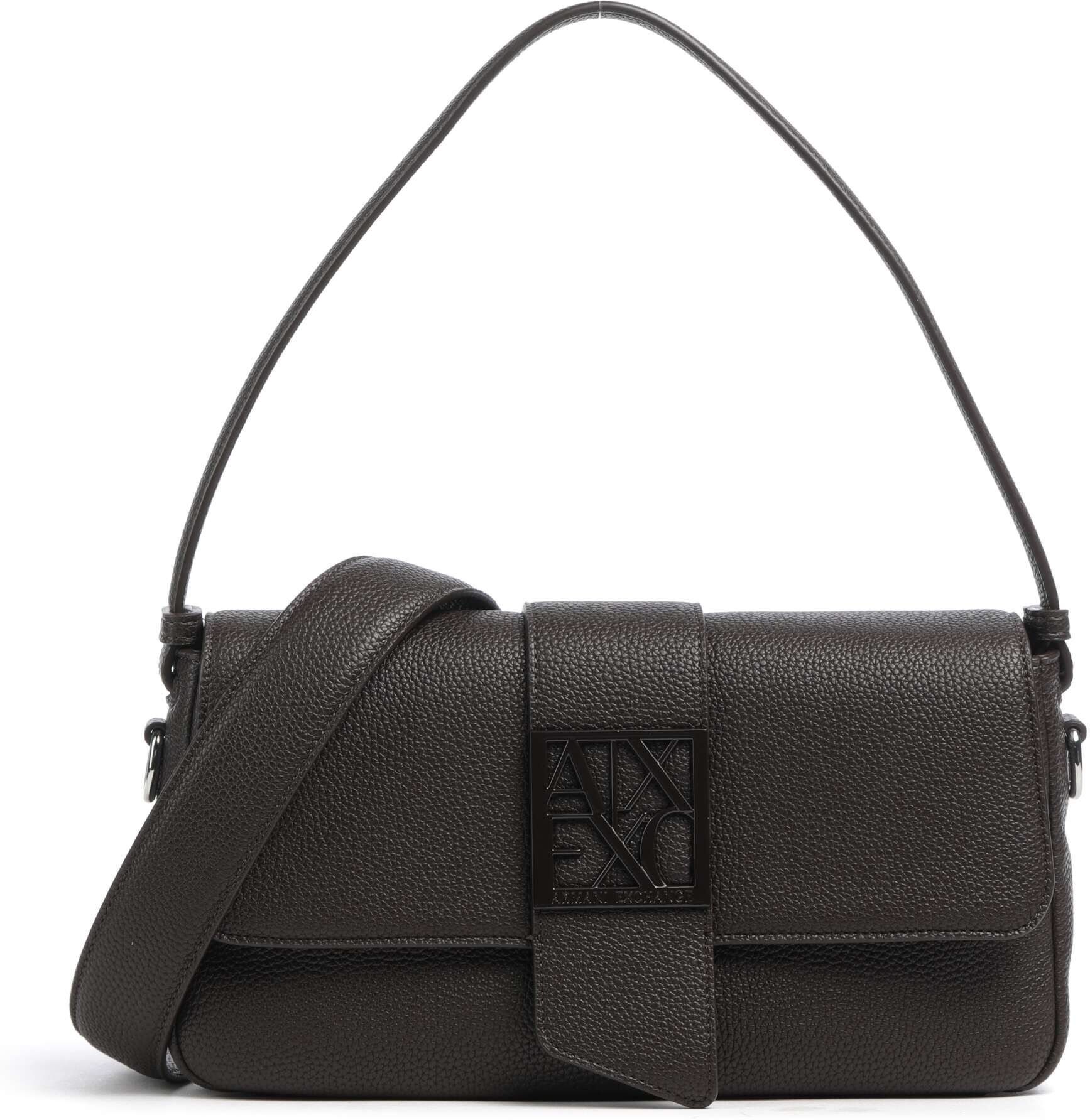 Armani Exchange Susy Soft Schultertasche aus Leder, braun