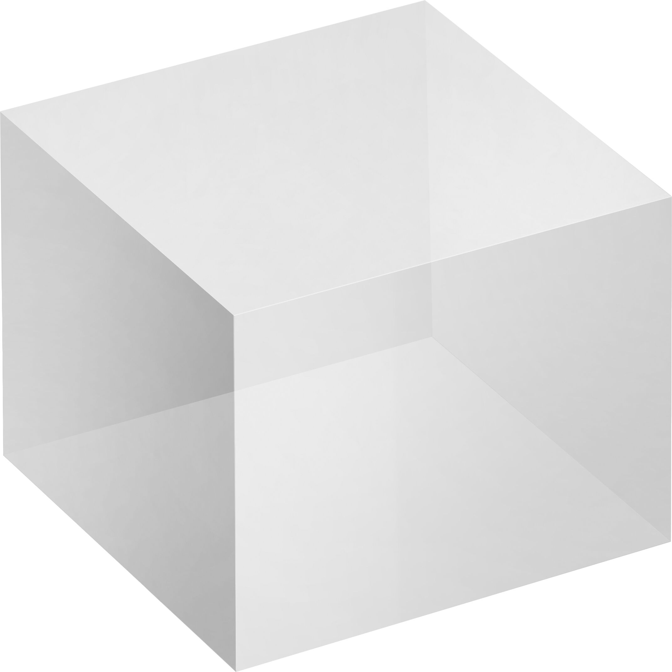 SPRINTIS Bloc acrylique, transparent 50 x 50 x 40 mm, acrylique (PMMA)