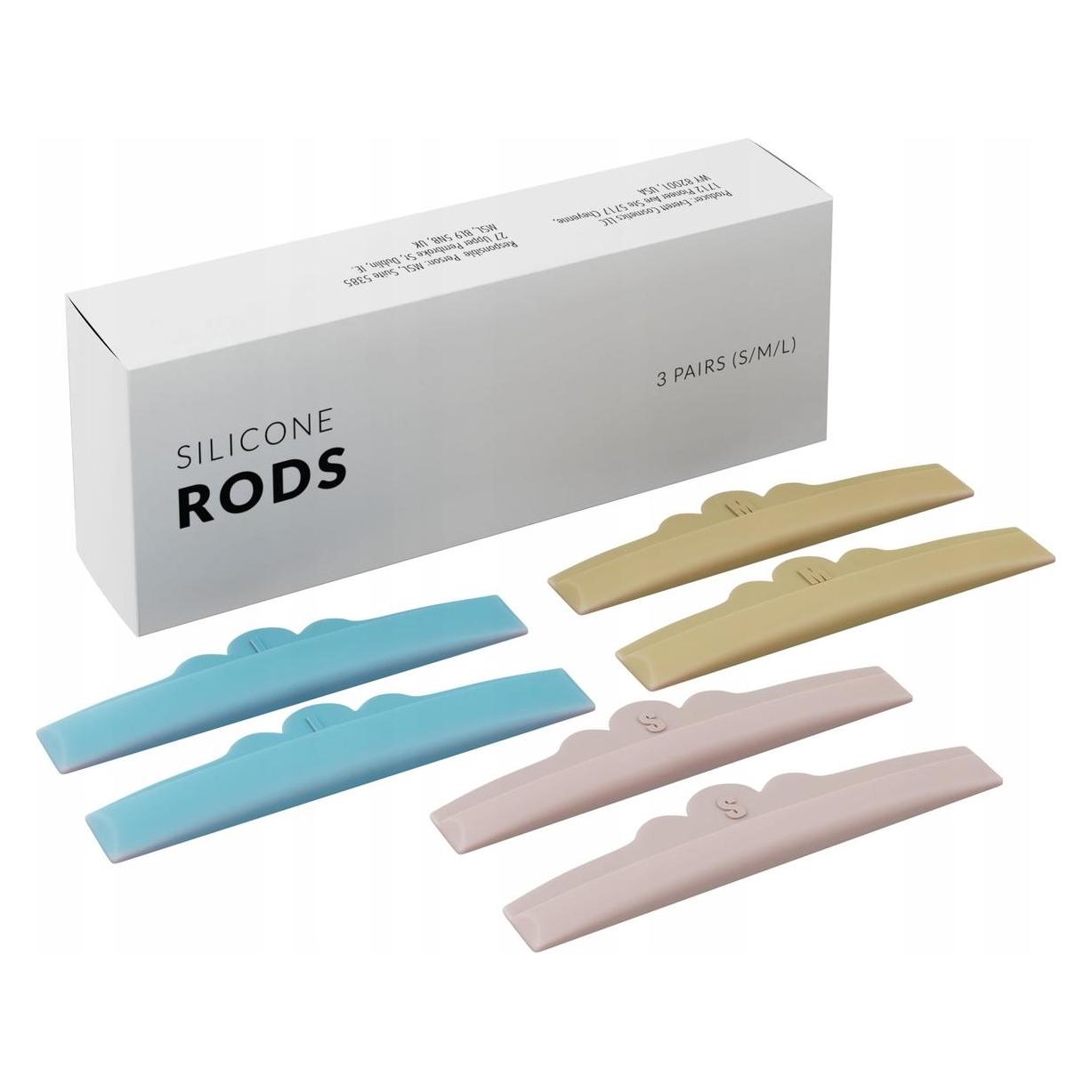 Silikonstäbchen 3 Paare Wimpernliftstäbchen Silikonpads für Wimpernlifting Schilde (Künstliche Wimpern) (197467)